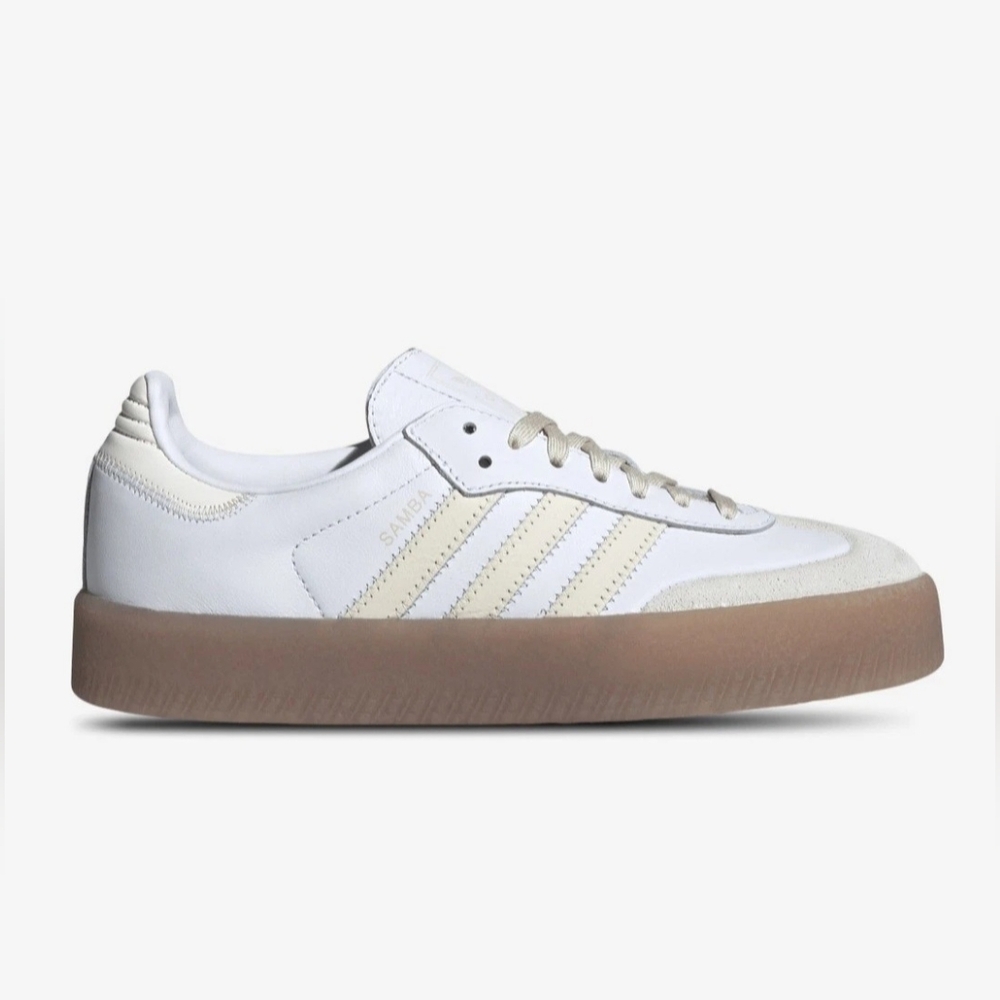 ADIDAS WOMENS SAMBAE FTWWHT/WONWHT/OWHITE  CASUAL SNEAKERS US 9.5/UK8/EUR42